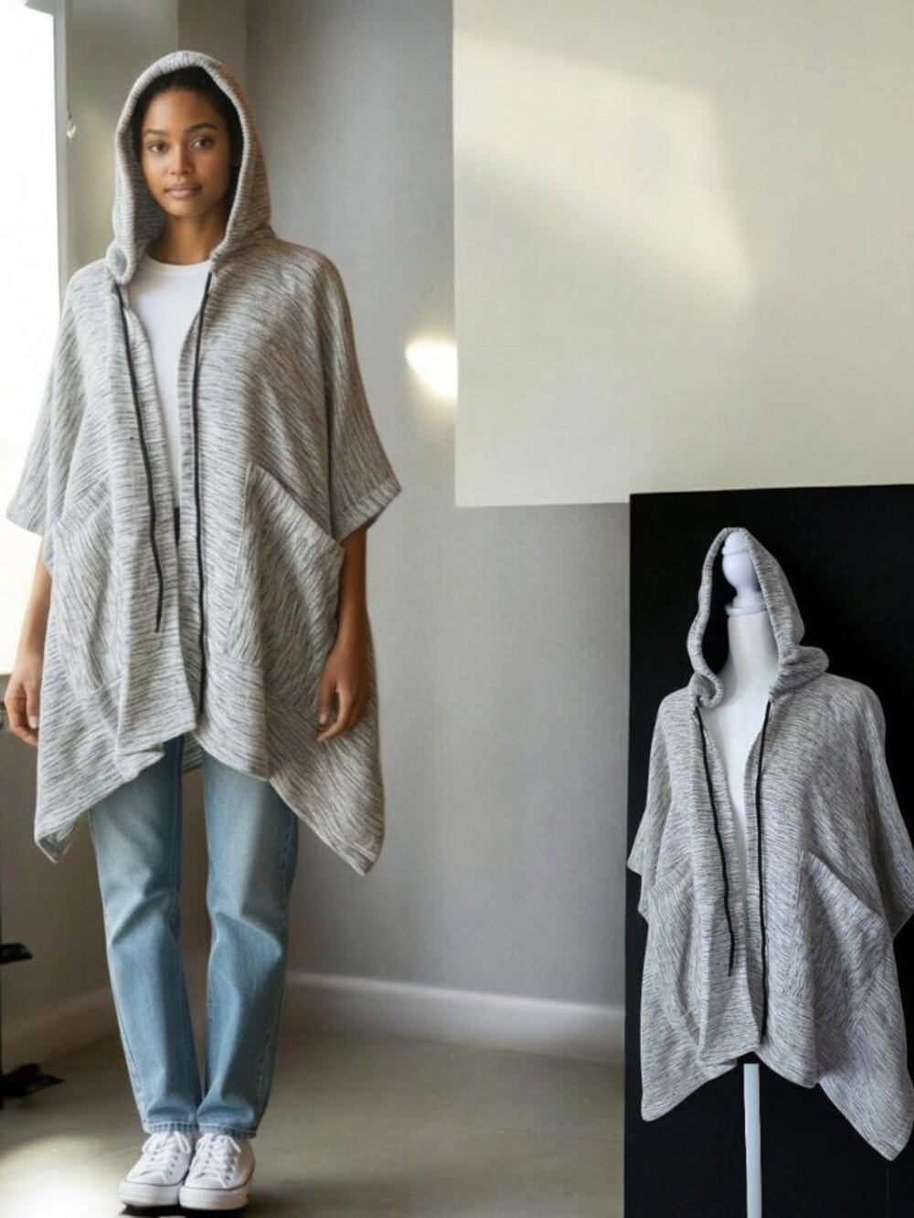 NWT EARTHBOUND (XS/SM) Hooded Wrap Cardigan/Jacket Coverup